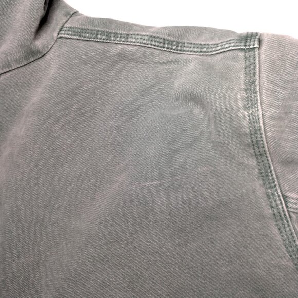 Vintage 1990s Carhartt Jacket 2XL Green Canvas Workwear USA Union Made JQ294 - Picture 12 of 16